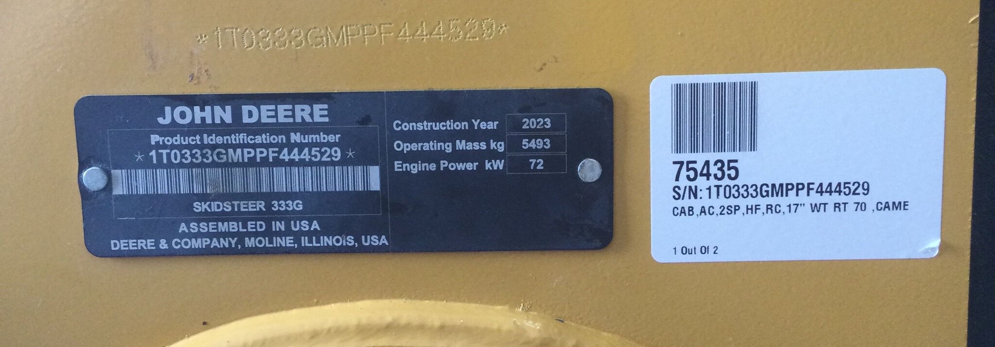 2023 John Deere 333G Image 11