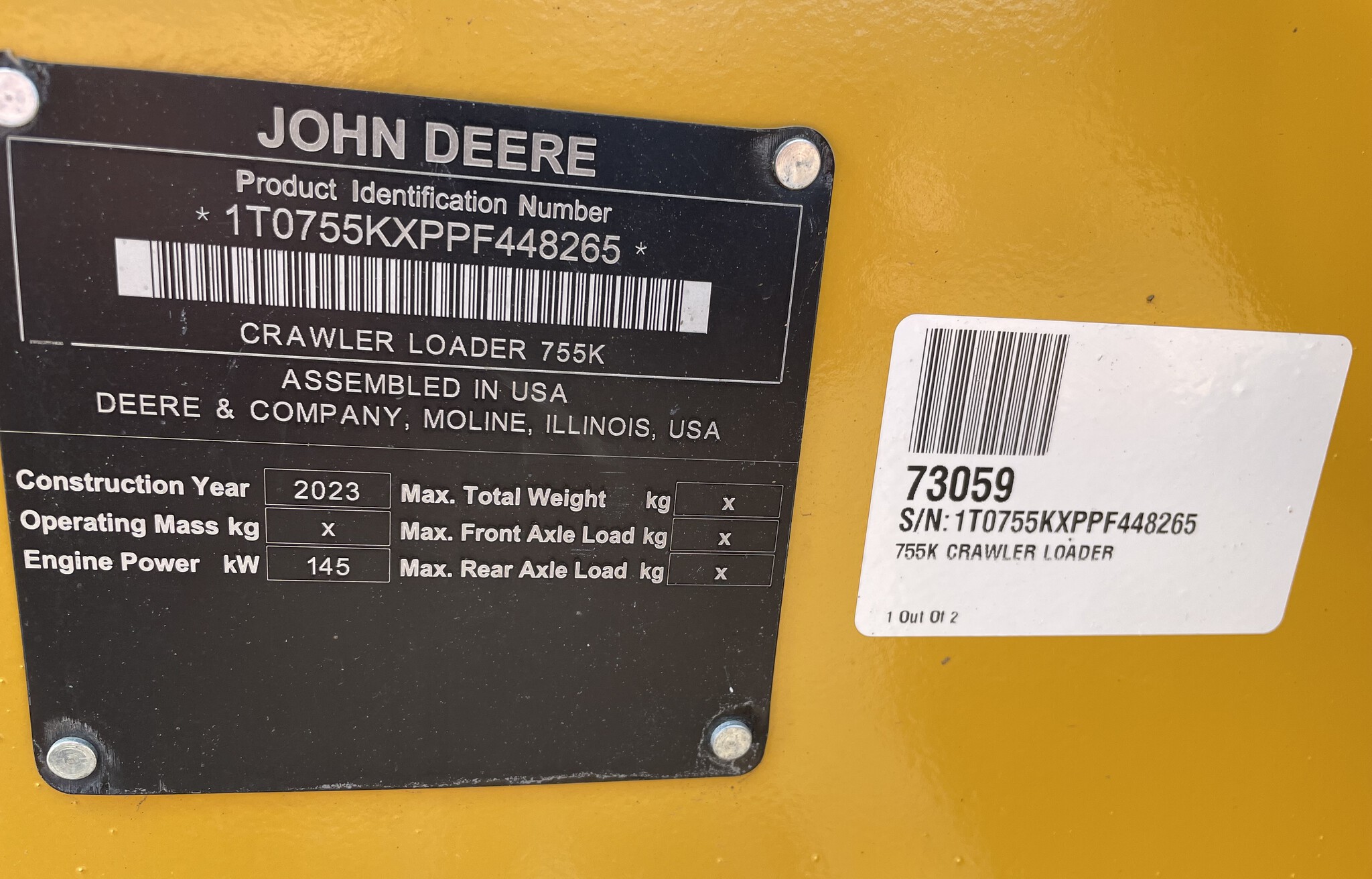 2023 John Deere 755K Image 8