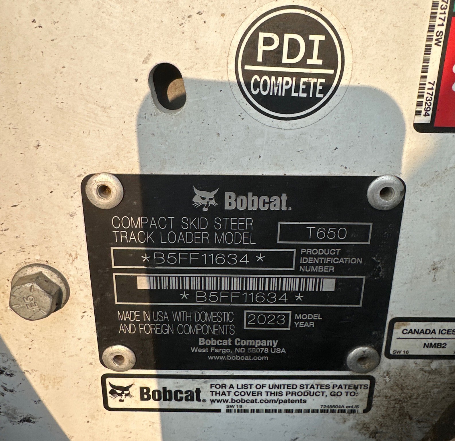 2023 Bobcat T650 Image 8