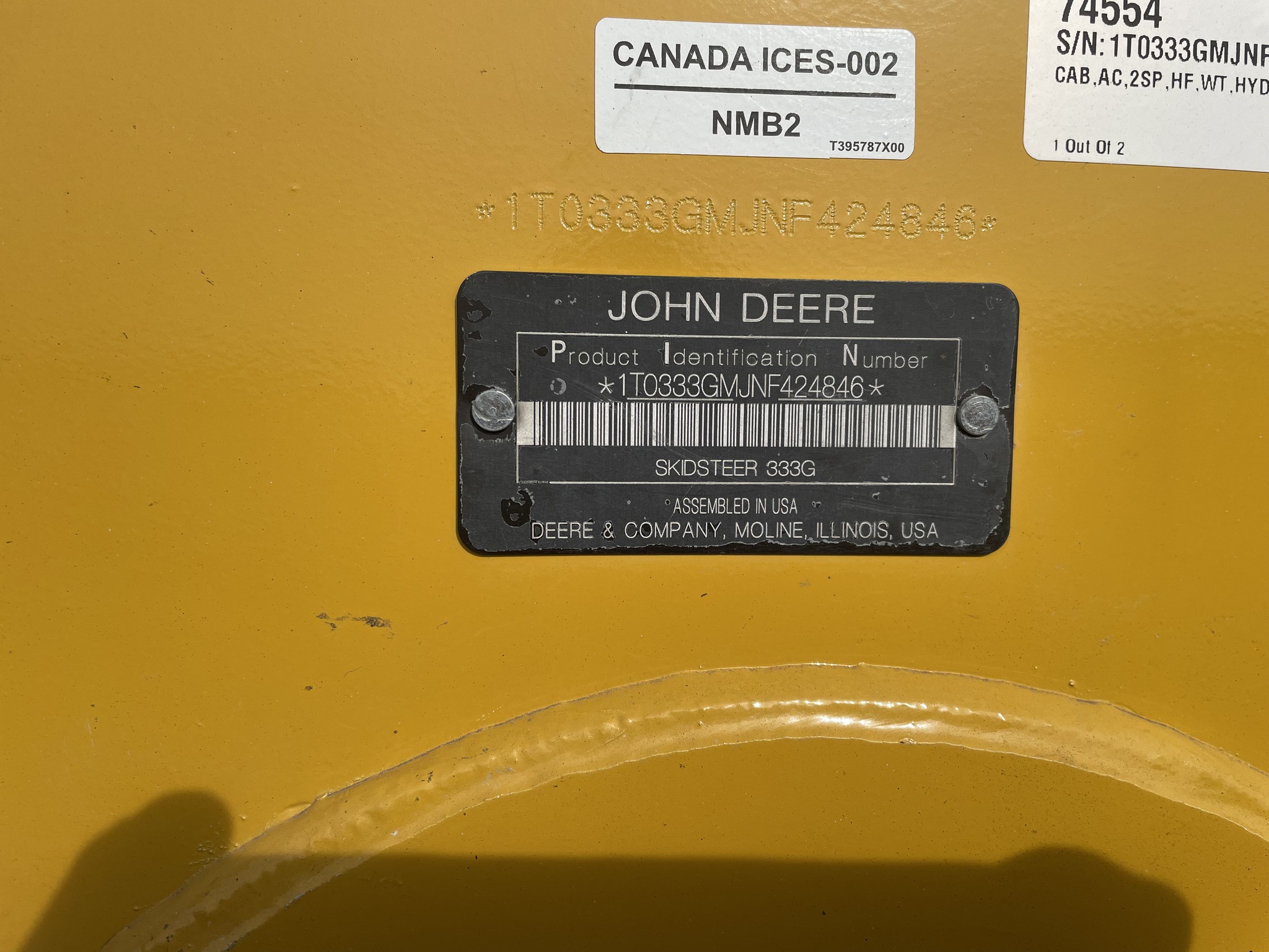 2022 John Deere 333G Image 7
