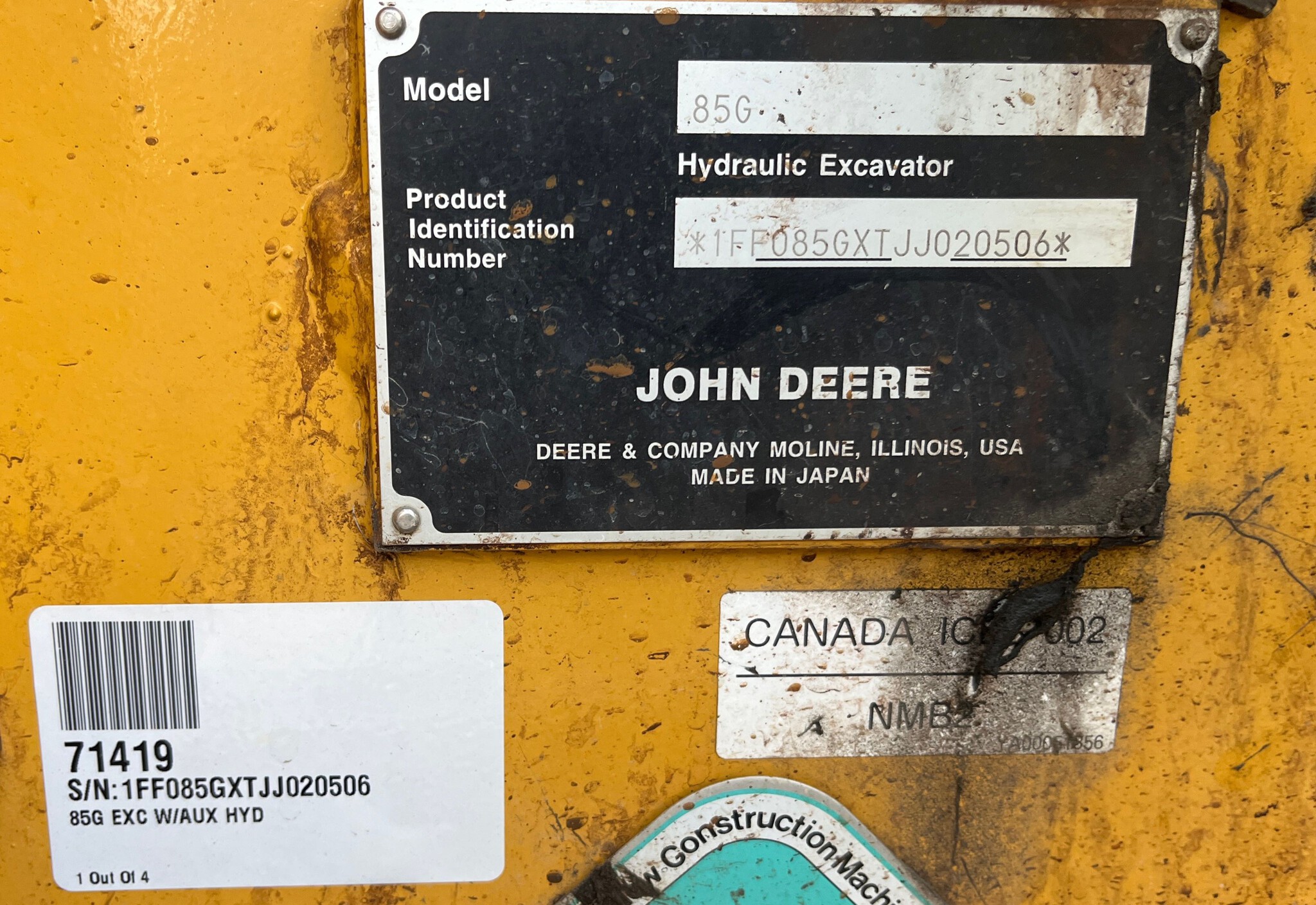2019 John Deere 85G Image 8