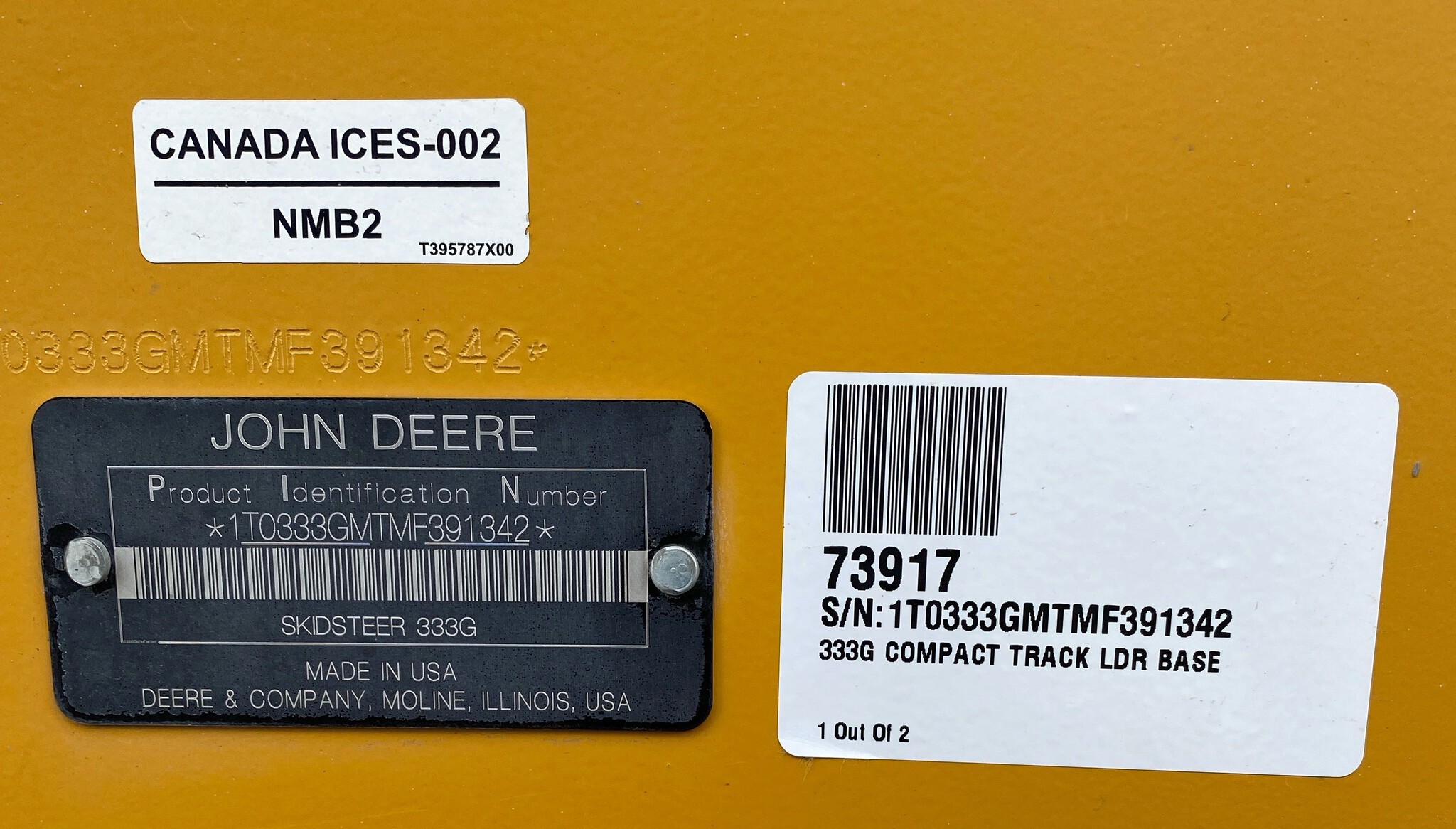 2021 John Deere 333G Image 17