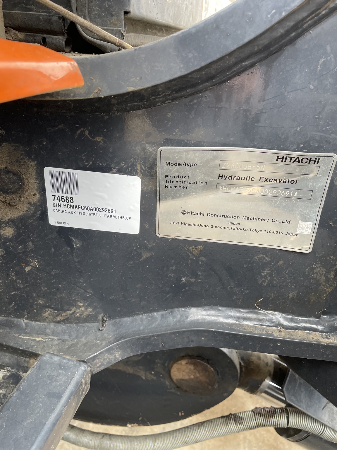 2020 Hitachi ZX60-5 Image 9