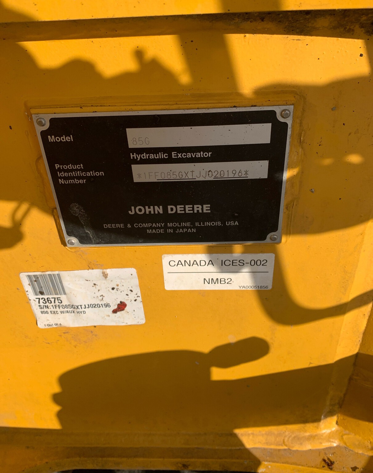 2019 John Deere 85G Image 9