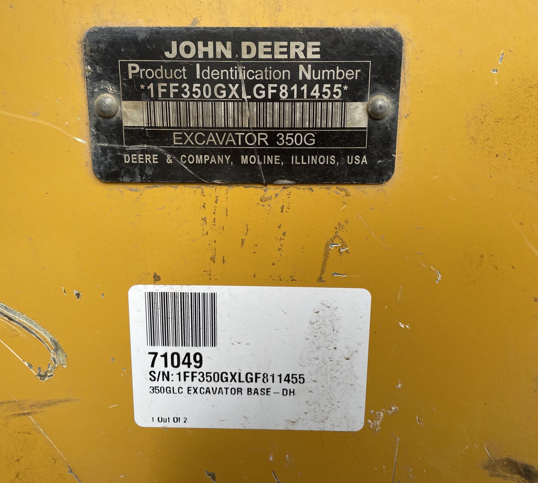 2017 John Deere 350G LC Image 9
