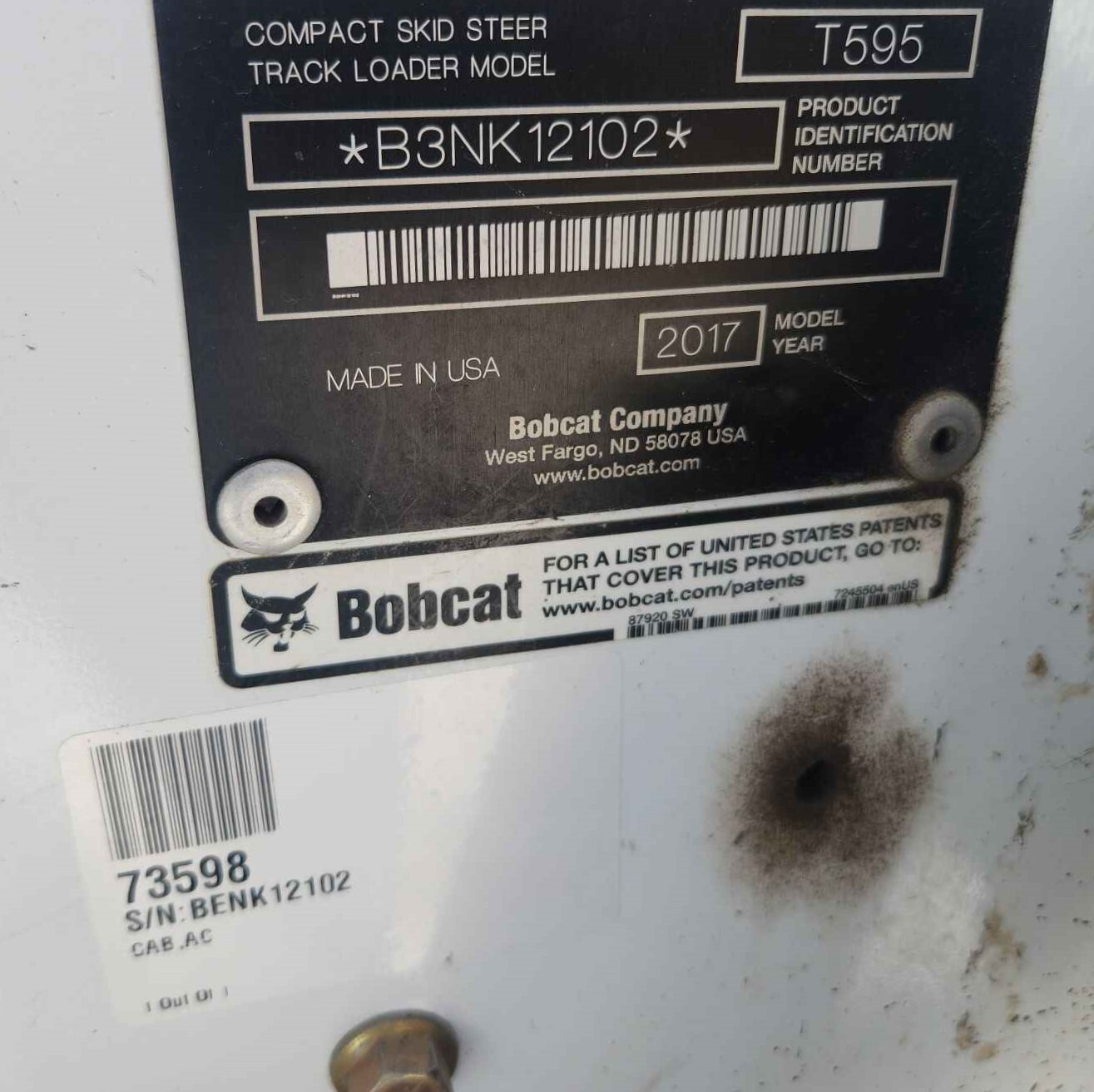 2017 Bobcat T595 Image 8