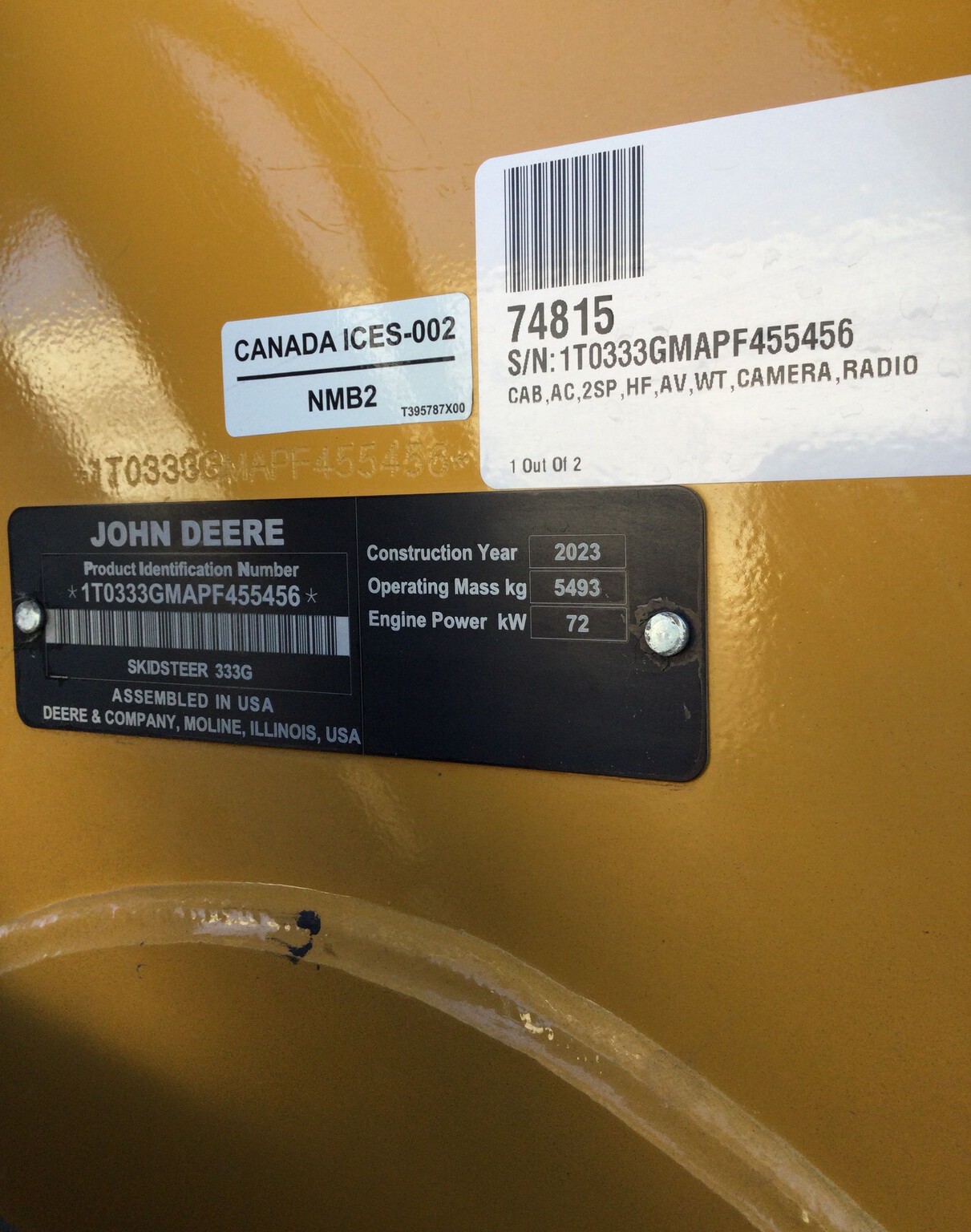2023 John Deere 333G Image 10