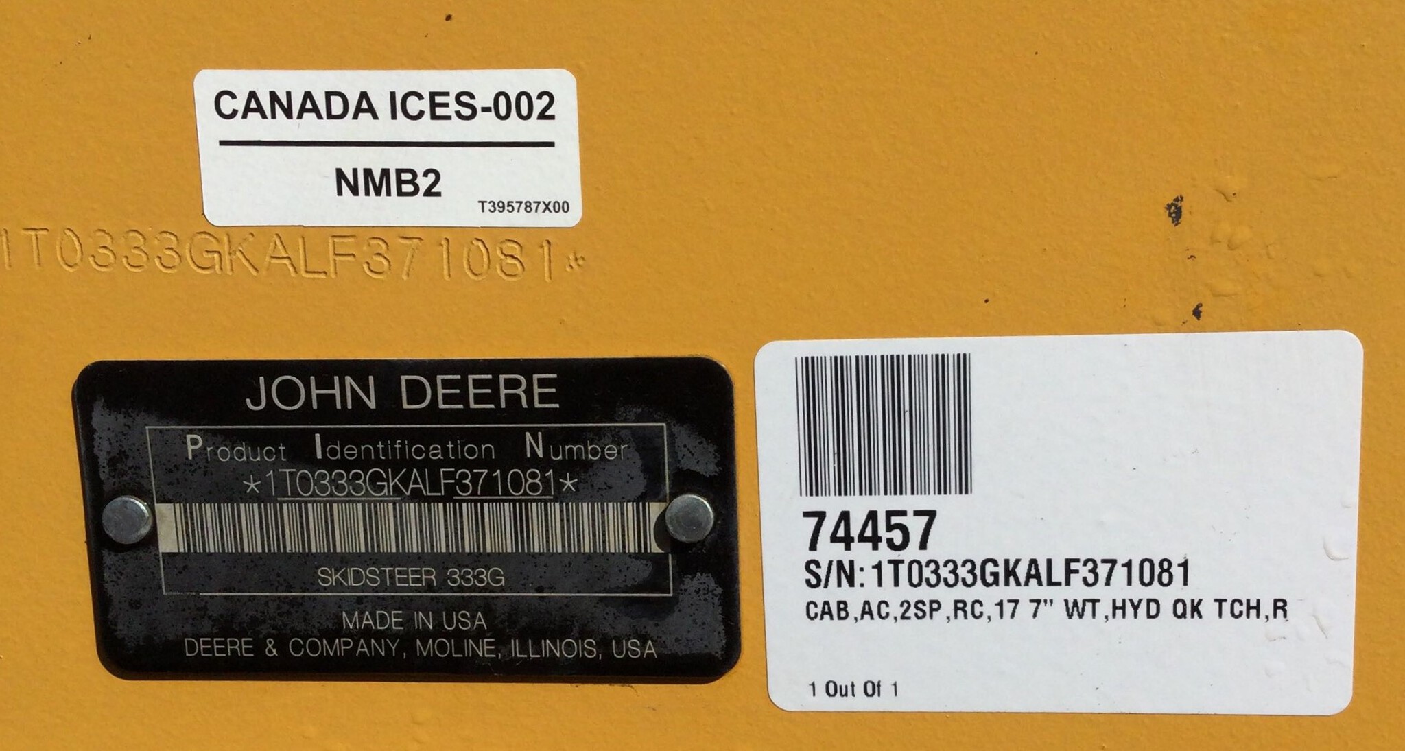2020 John Deere 333G Image 14