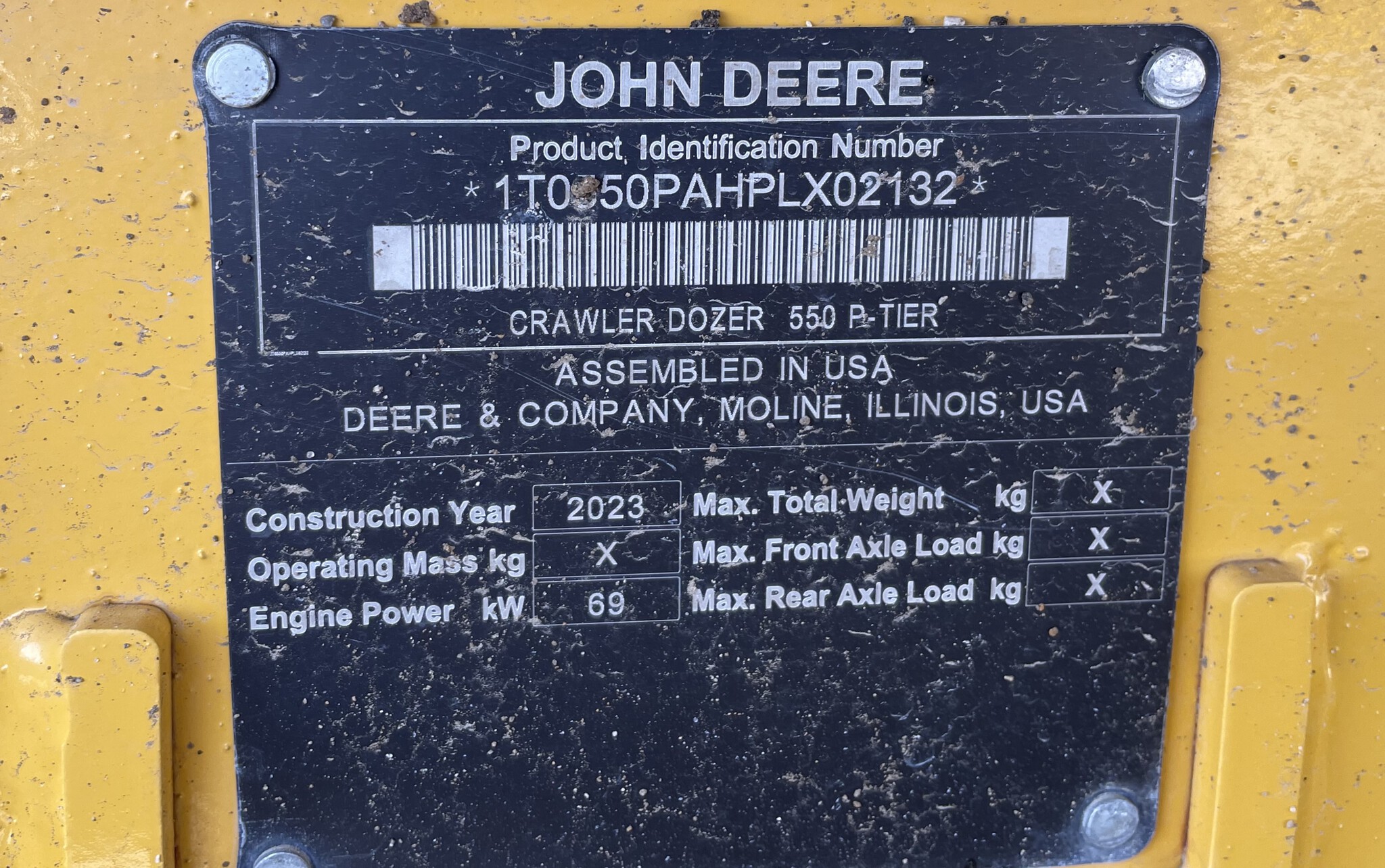 2023 John Deere 550 P Image 8