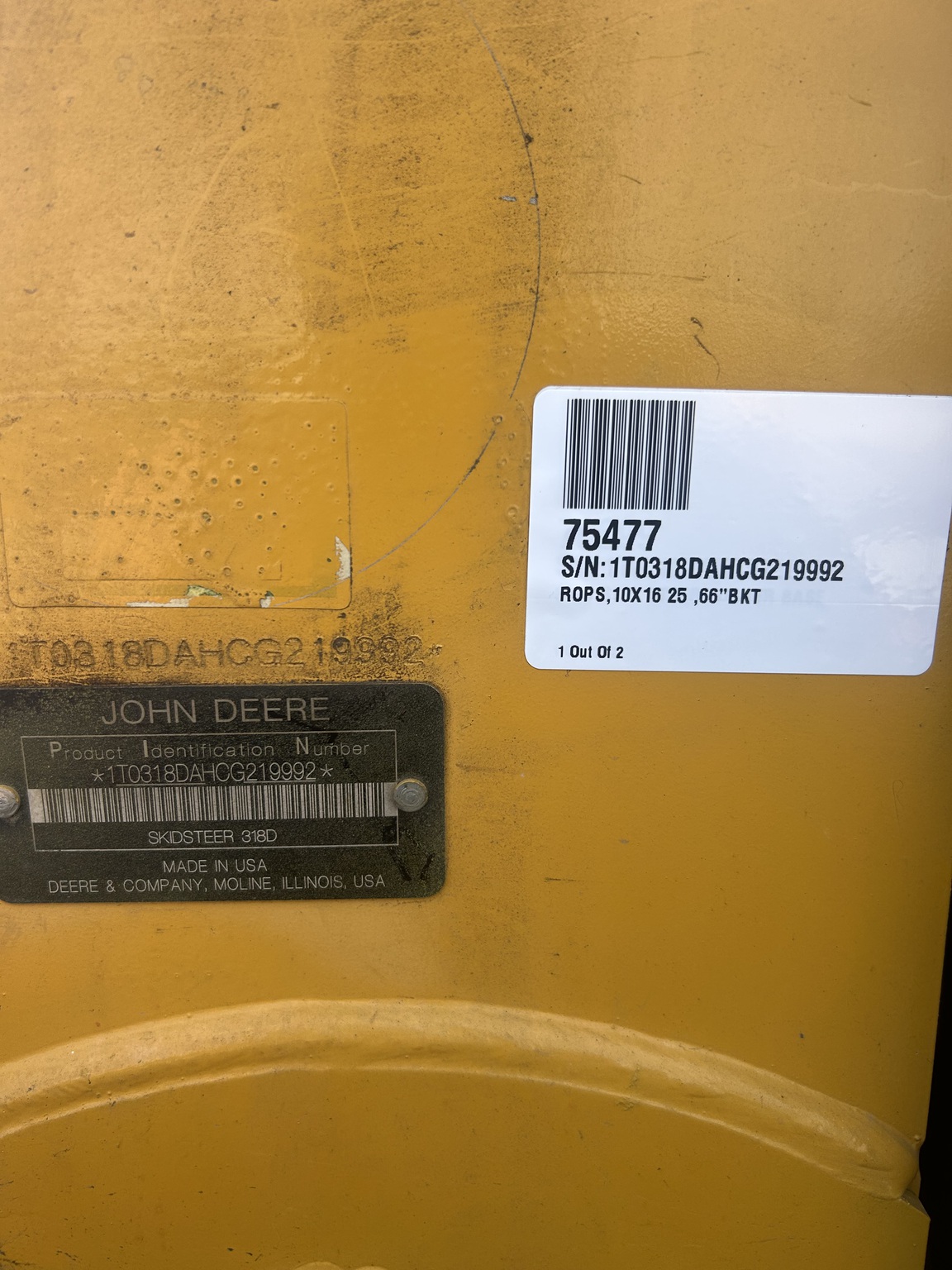 2012 John Deere 318D Image 6
