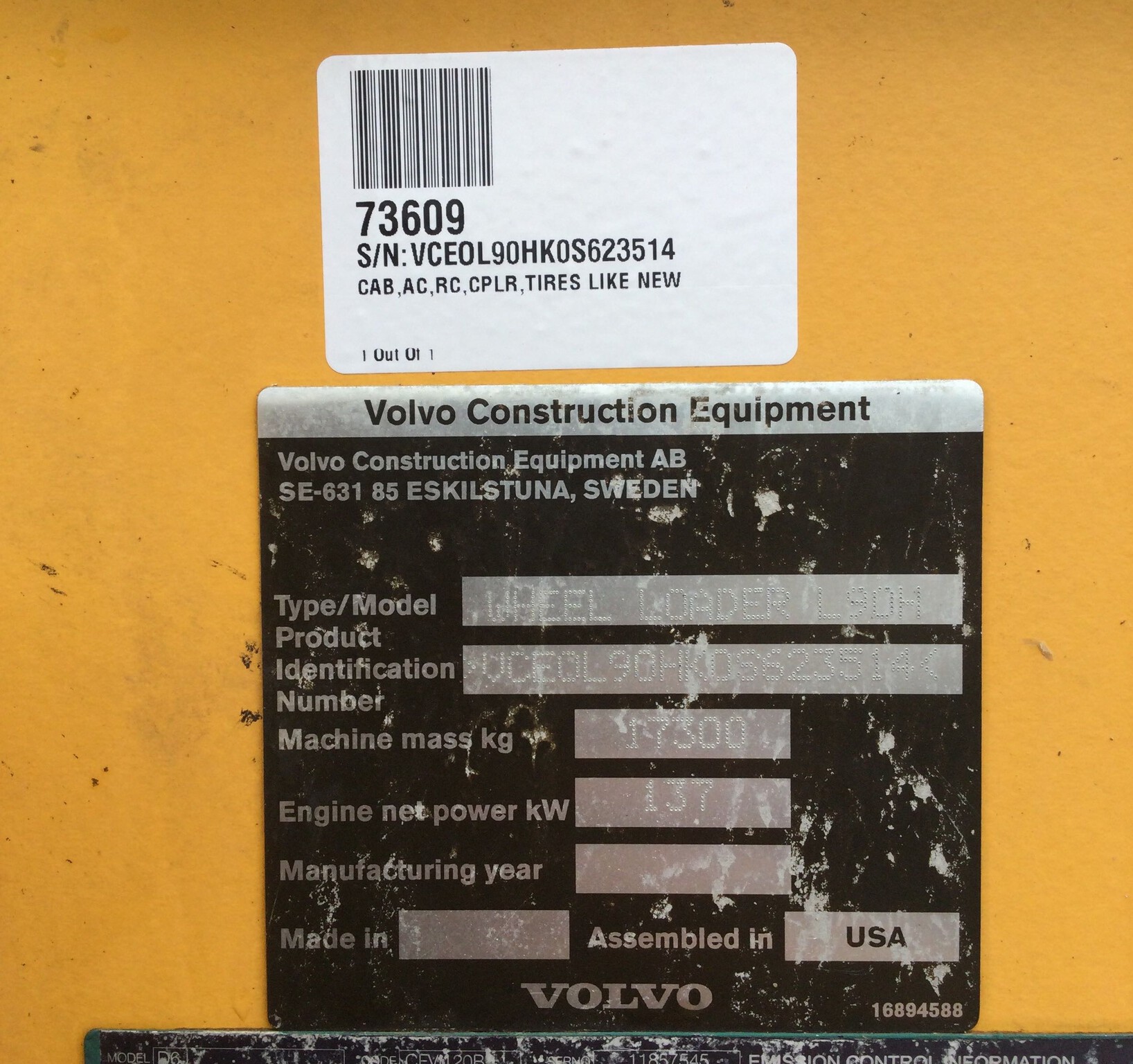 2016 Volvo L90 Image 14