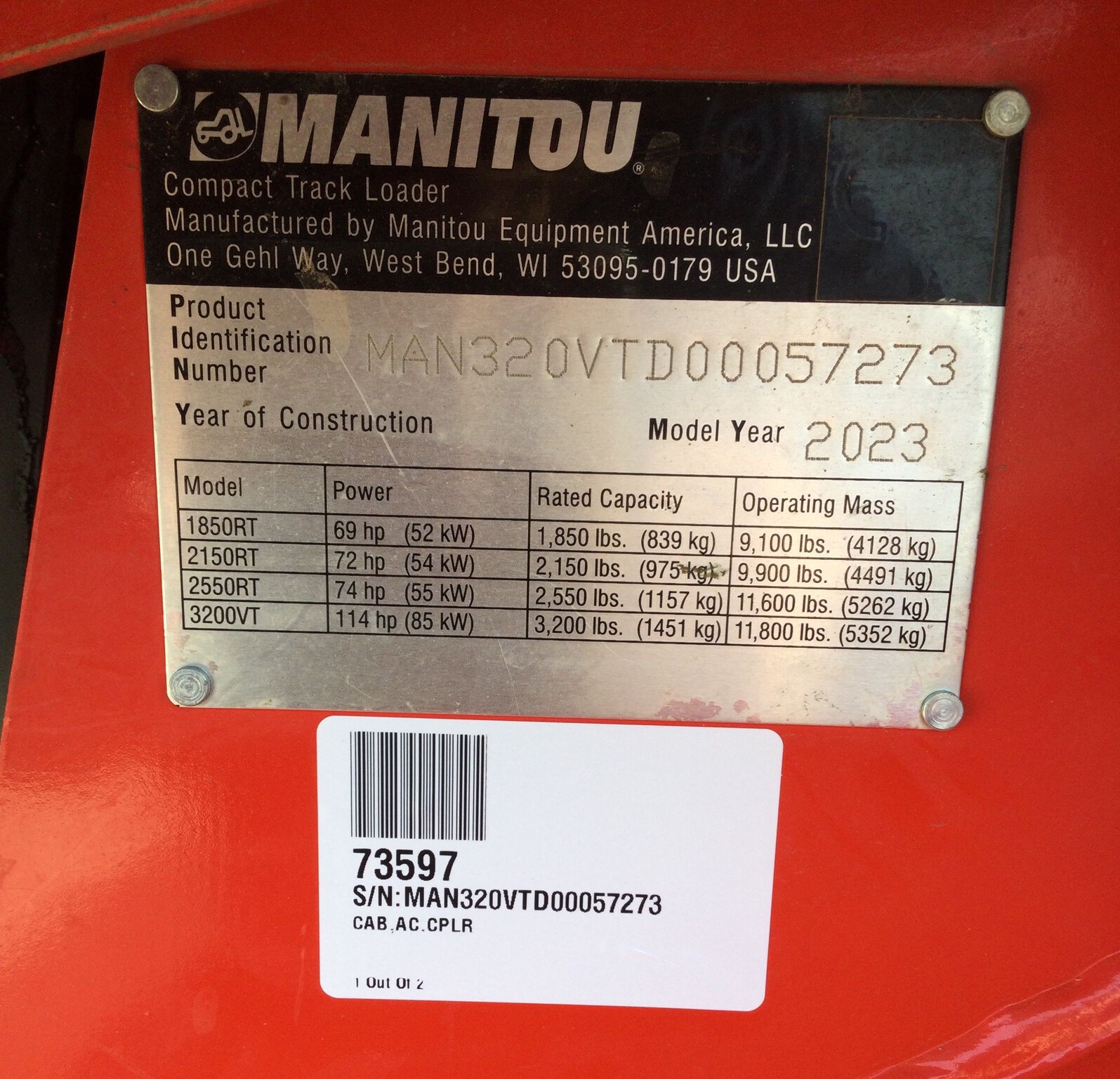 2023 Manitou 3200VT Image 12