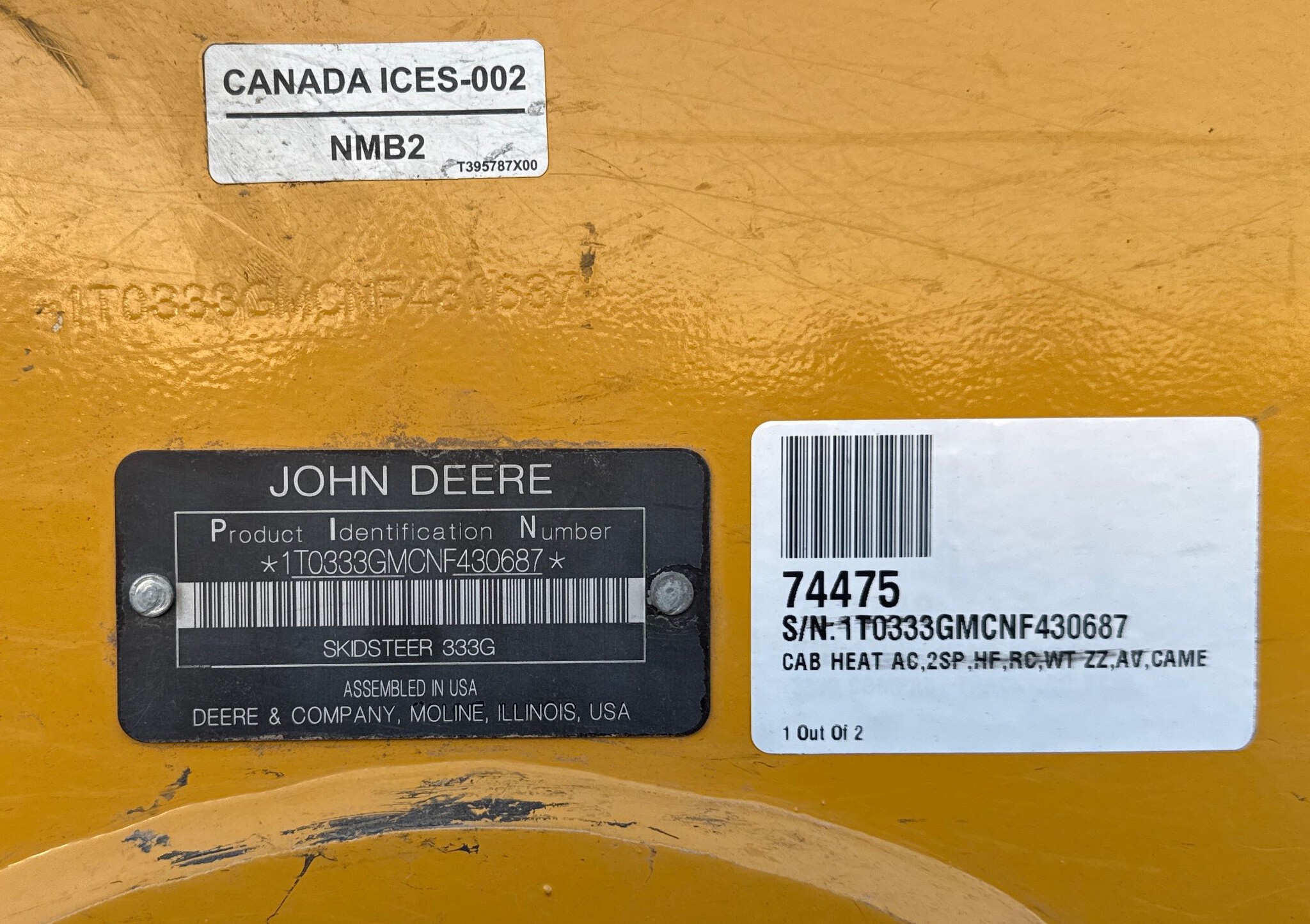 2022 John Deere 333G Image 8