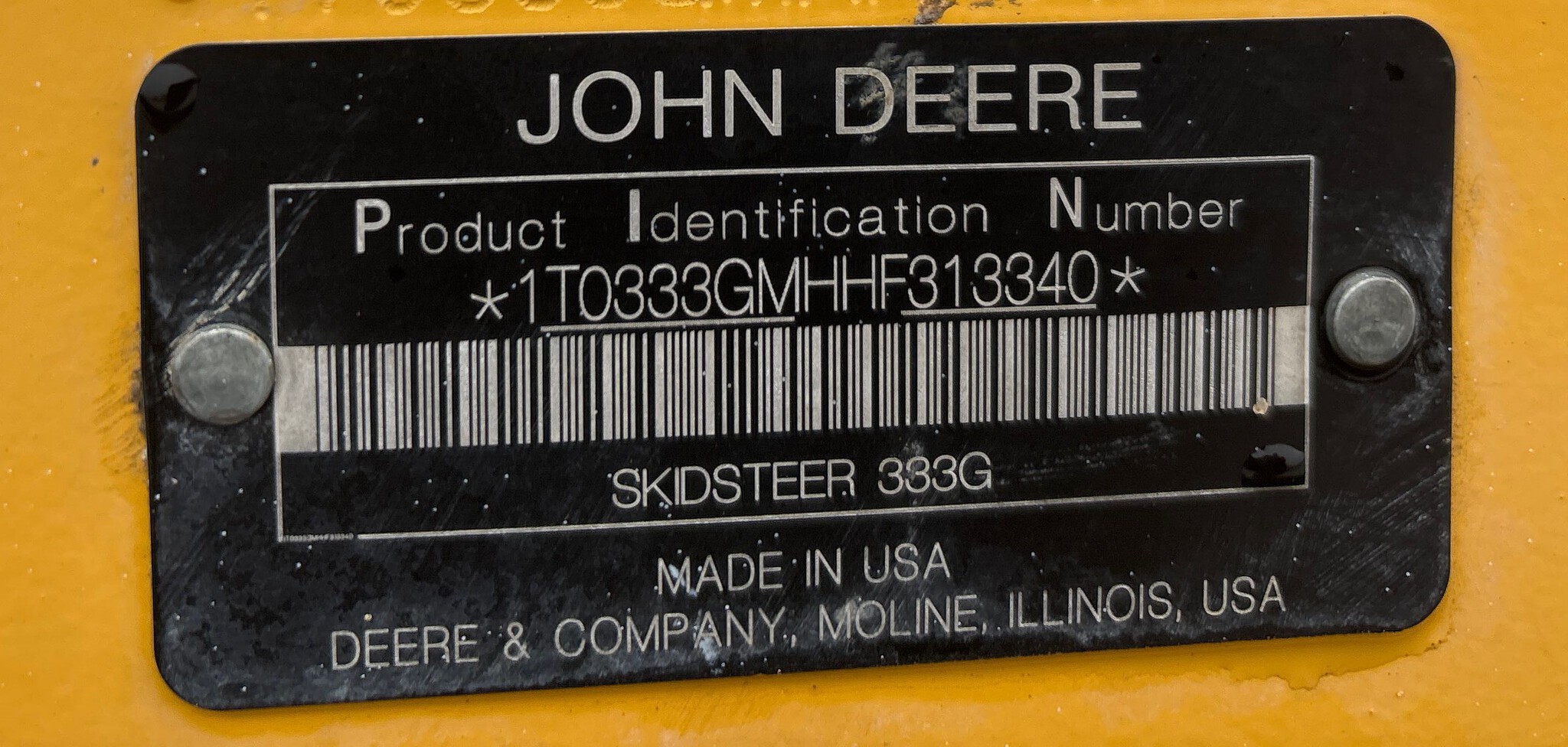 2017 John Deere 333G Image 7